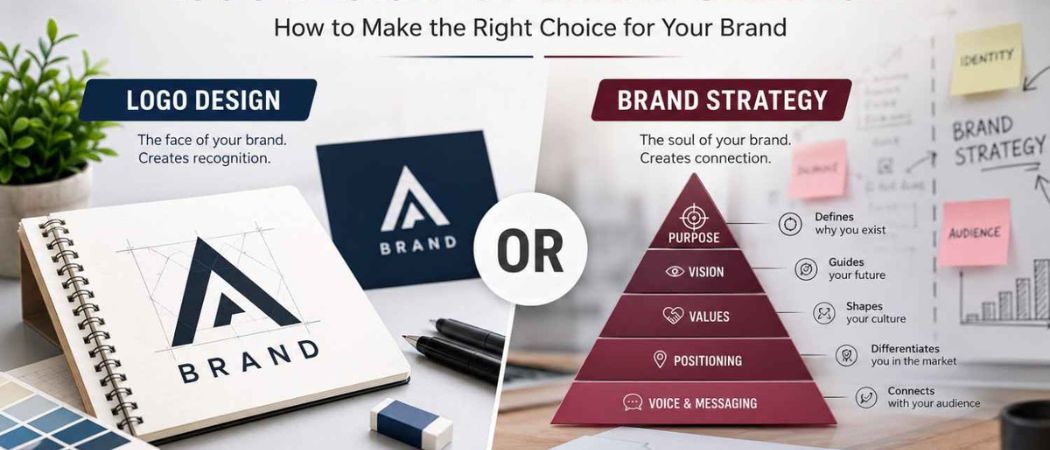 Logo Design or Brand Strategy? How to Make the Right Choice for Your Brand